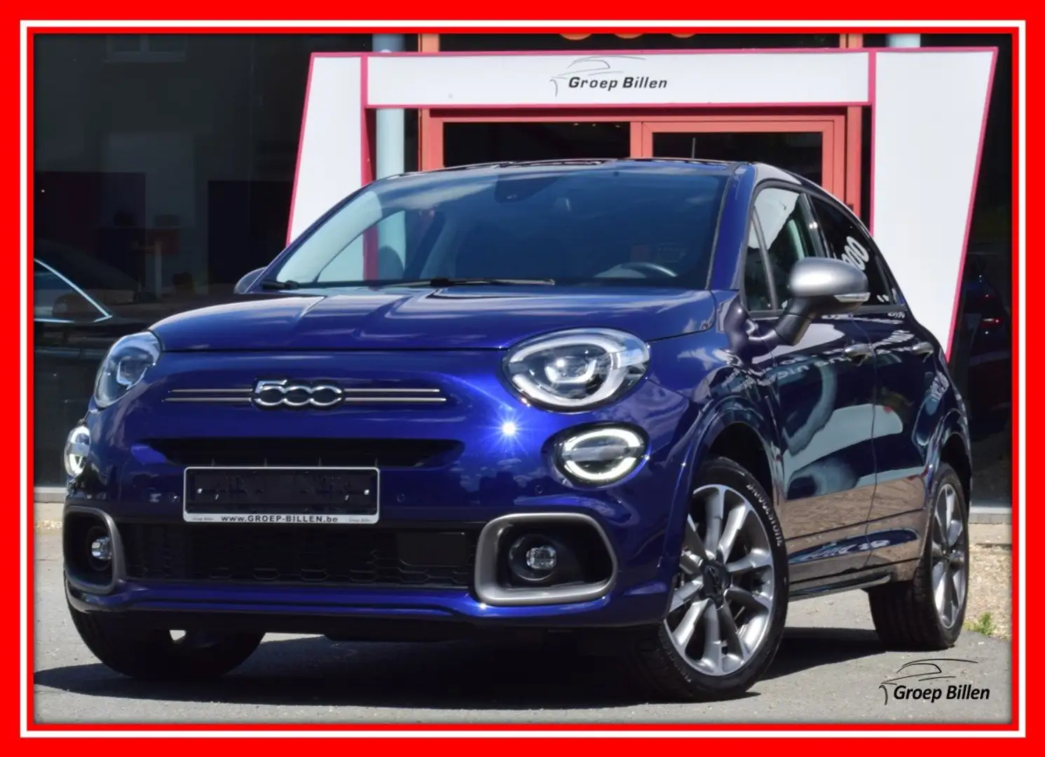 Fiat 500X Hybrid 1/2 LEDER - NAVI - FULL LED - CAMERA Blauw - 1