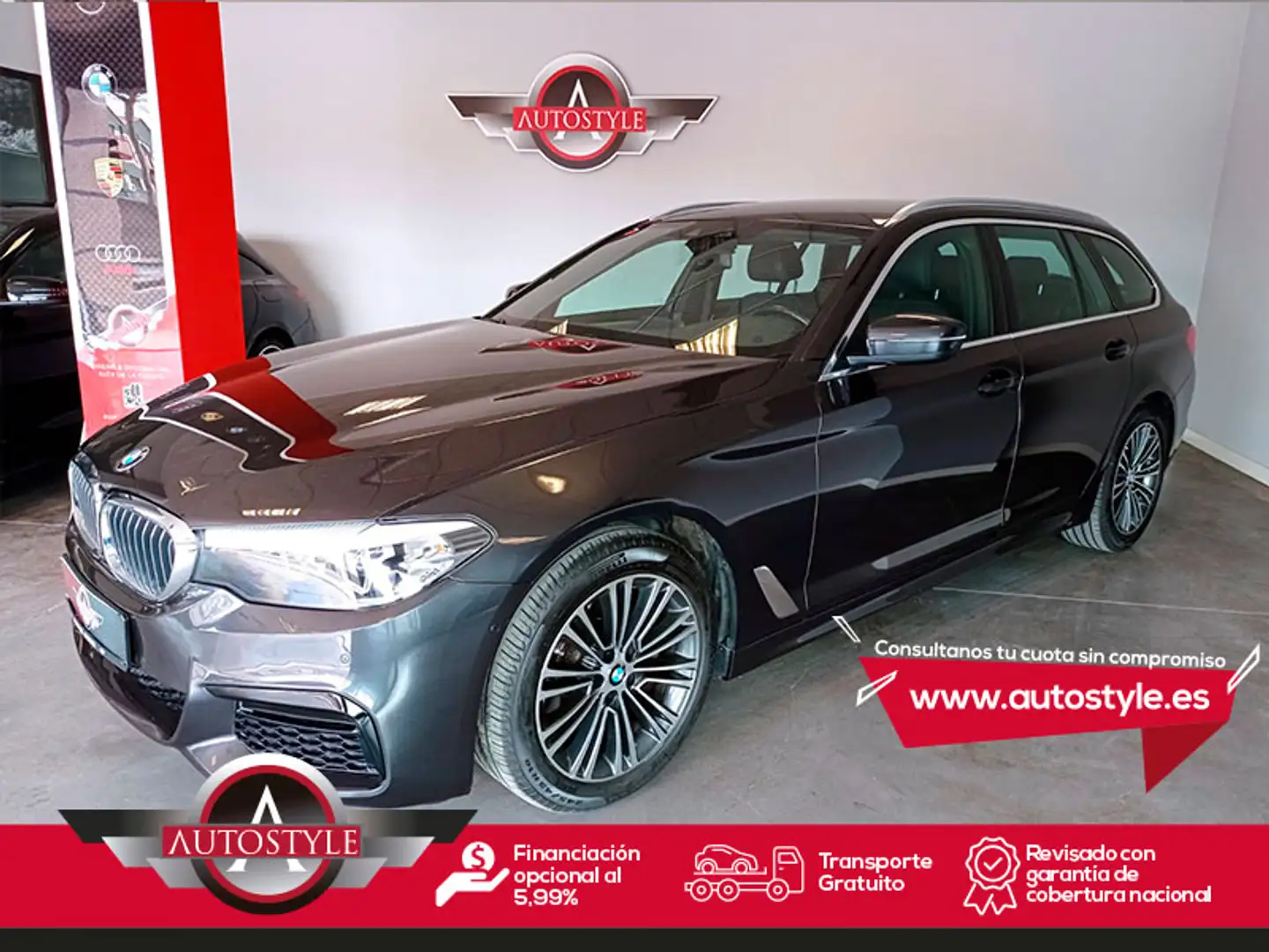 BMW 520 520dA Touring Gris - 1