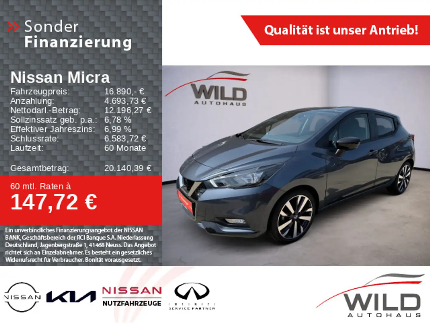Nissan Micra 1.0 IG-T N-Design, LM-Felgen, SHZ, PDC, AH Grau - 1