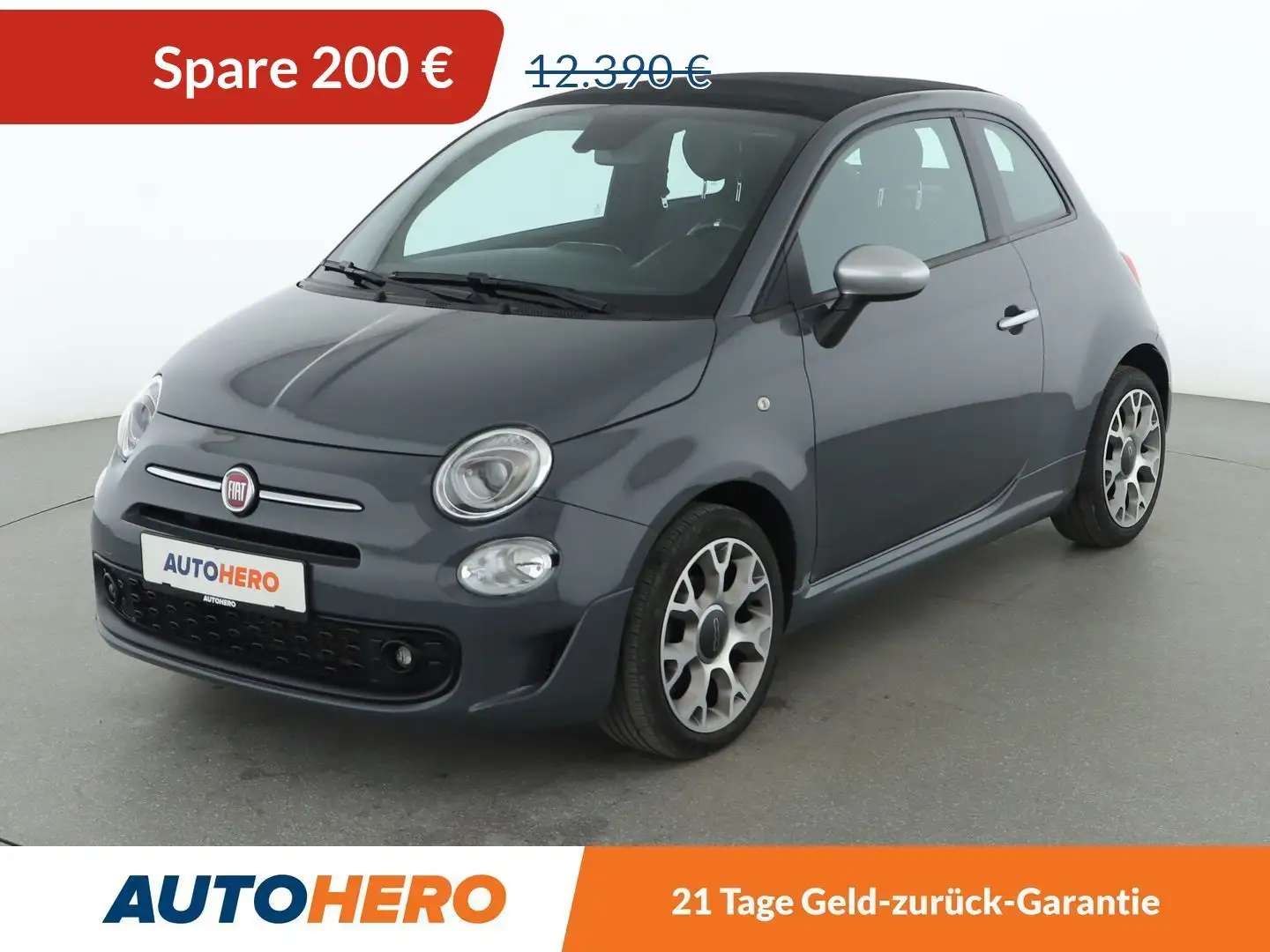 Fiat 500C 1.0 Mild-Hybrid Rockstar *NAVI*LED*TEMPO*PDC* Grau - 1
