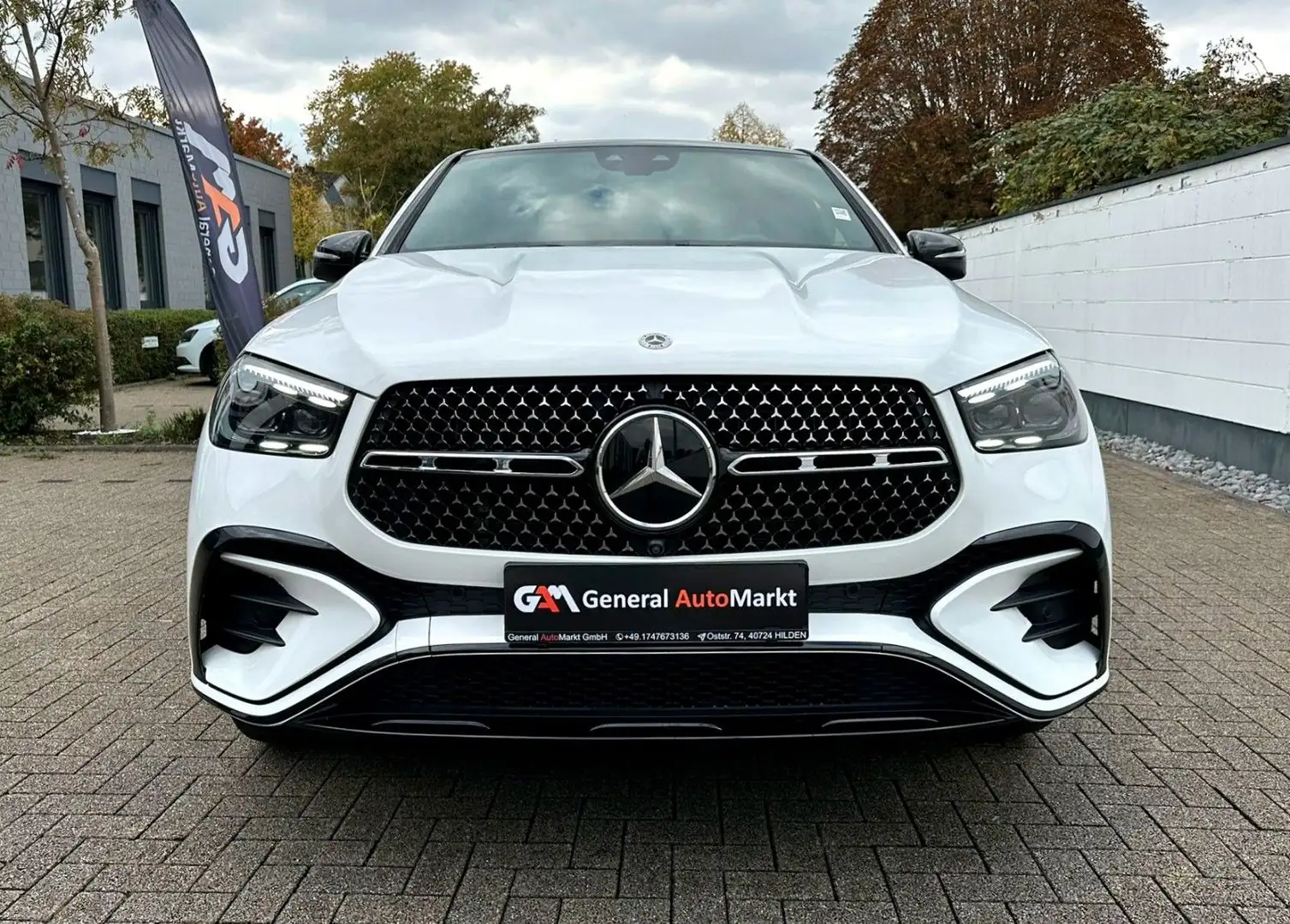 Mercedes-Benz GLE 350 de4Matic Coupe/HUD/AMG/Burmester/Pano/AHK Weiß - 2