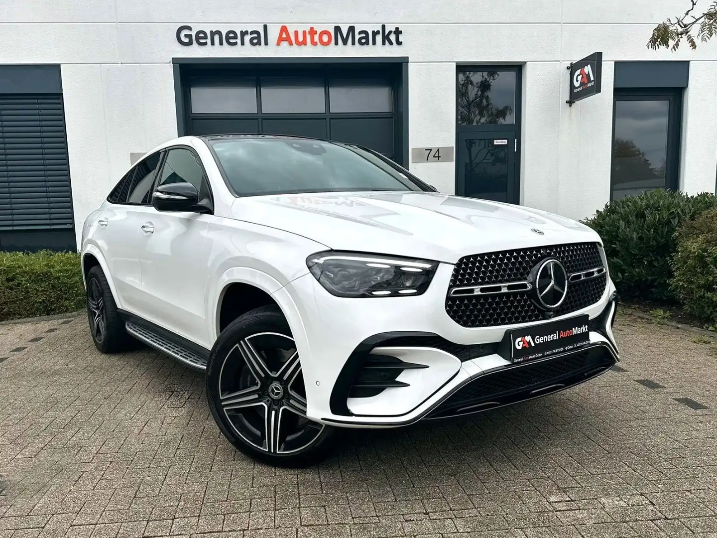 Mercedes-Benz GLE 350 de4Matic Coupe/HUD/AMG/Burmester/Pano/AHK Weiß - 1
