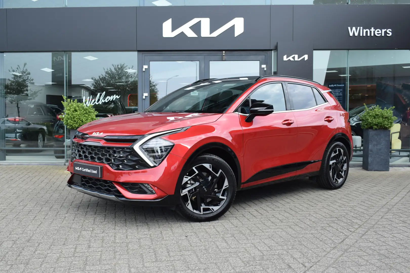 Kia Sportage 1.6 T-GDi Plug-in Hybrid/PHEV AWD GT-Line DCT6-Aut Rood - 1