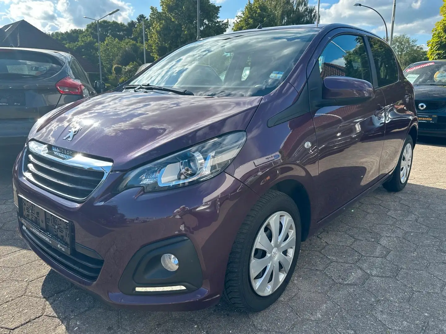 Peugeot 108 Active Klima Scheckheft SERVICE + TÜV NEU Lila - 1