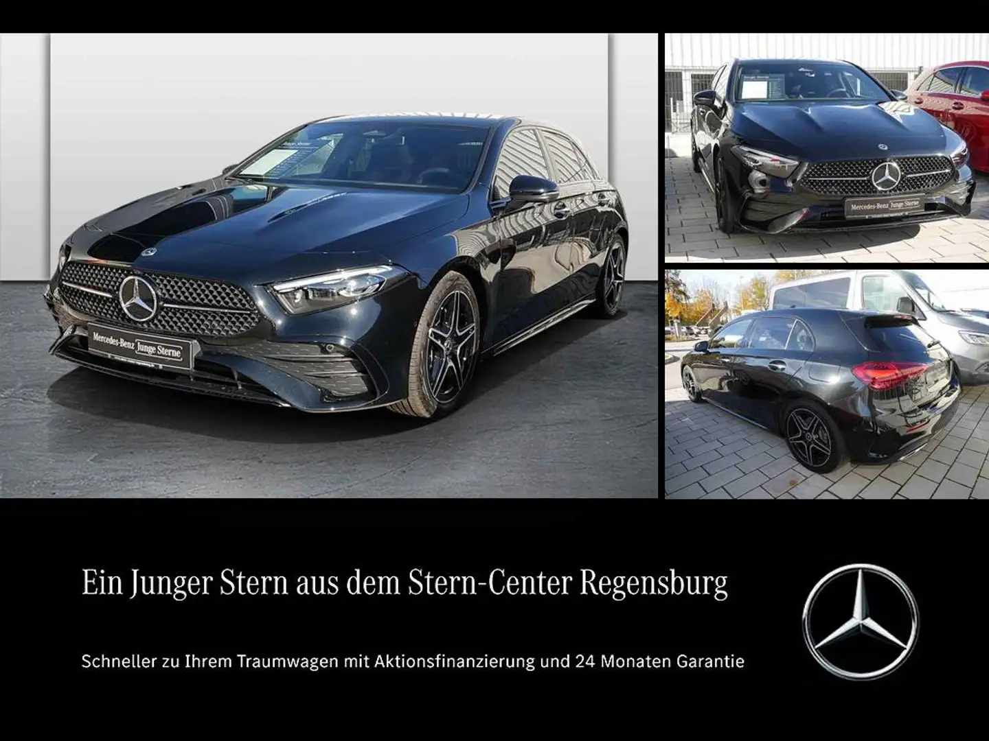 Mercedes-Benz A 250 4M AMG PREMIUM PLUS+DIST.+PANO+HUD+MEMORY+ Schwarz - 1