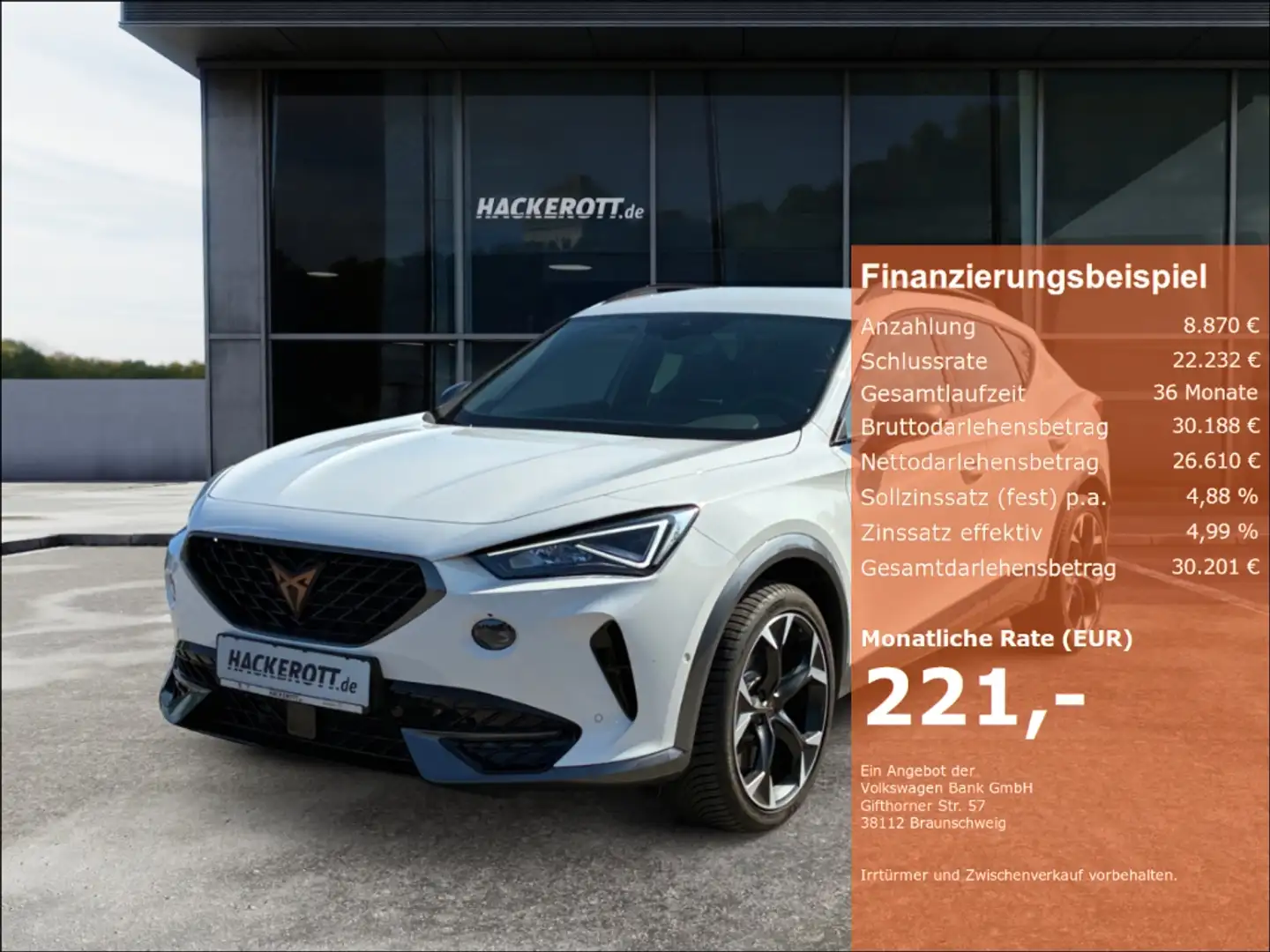 CUPRA Formentor VZ 4Drive 2.0 TSI DSG PDC Navi ACC Weiß - 1