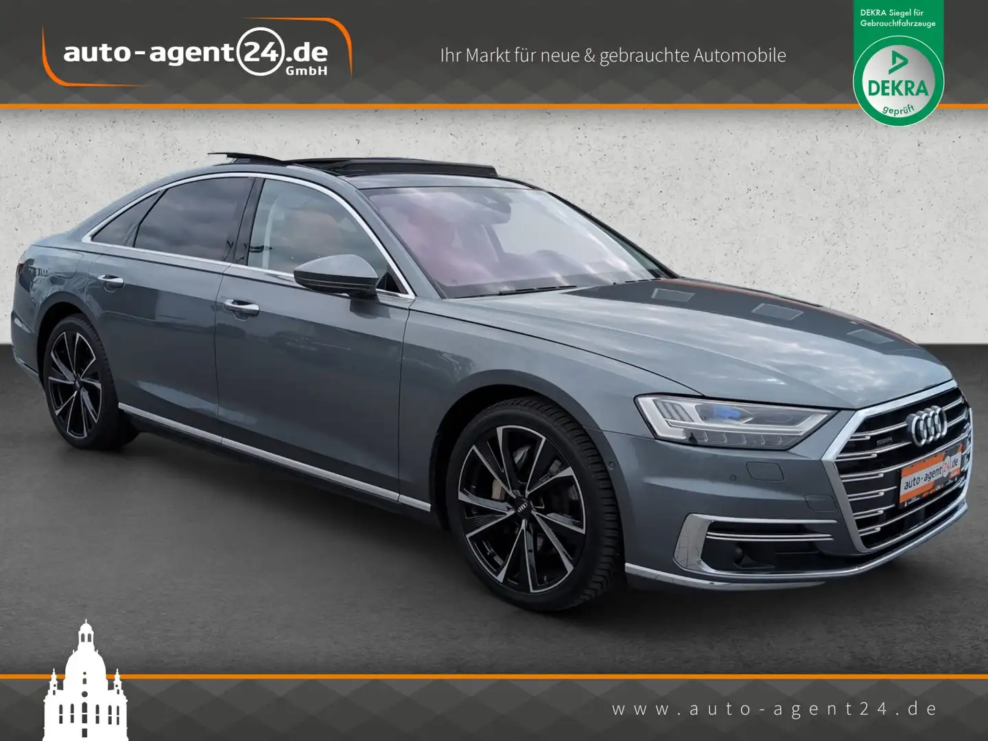 Audi A8 50 TDI quat./Laser/Pano/Nachtsicht/Allradlenk Gris - 1