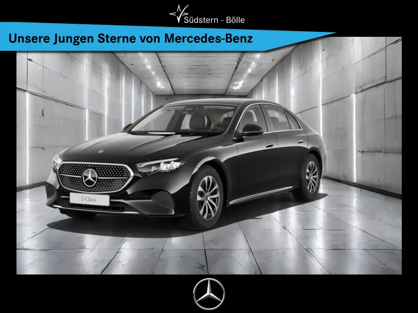 Mercedes-Benz E 200 +AVANTGARDE+SHZ+NAVI+AMBIENTE+KAMERA+PDC Noir - 1