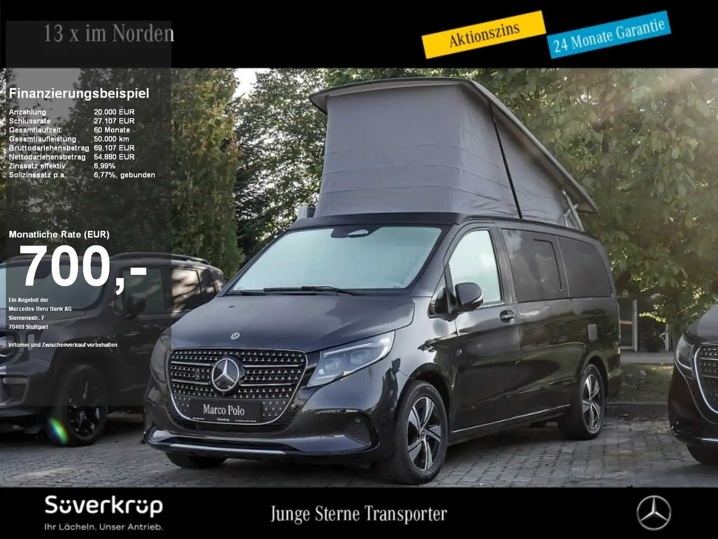 Mercedes-Benz Marco Polo V 250  KÜCHE AHK 2,5T MOPF2 WINTER 360° MARKISE Grijs - 1