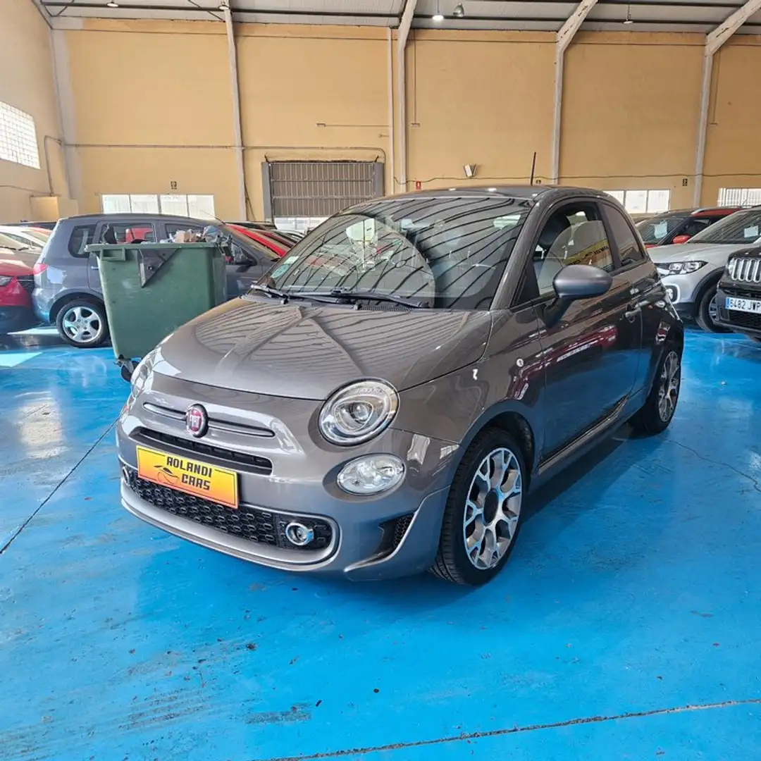 Fiat 500 1.2 Lounge Gris - 2