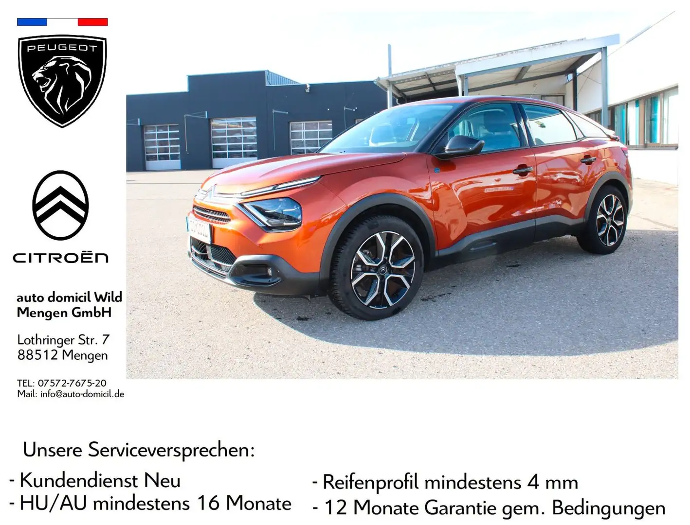 Citroen C4 Lim. ë- Feel Orange - 1