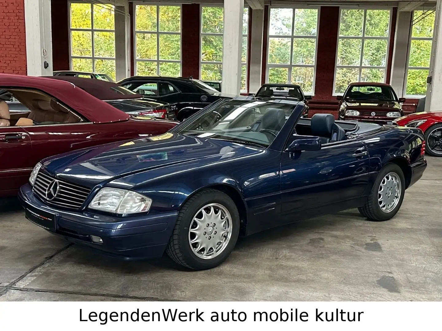Mercedes-Benz SL 320 SL320 R129 BRD 100% 1.Lack MB Scheckheft orig km Blauw - 1