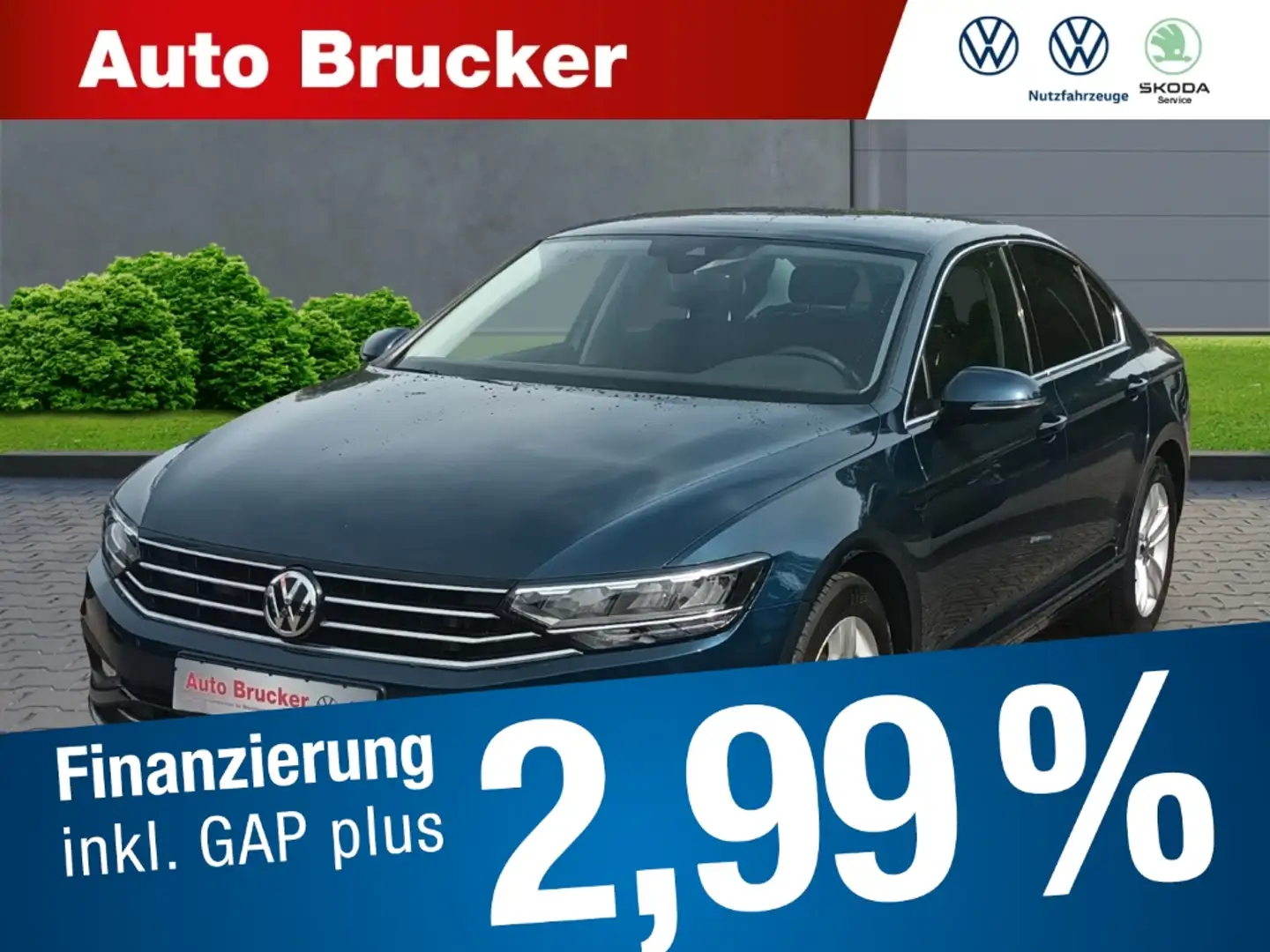 Volkswagen Passat Lim. Business 2.0 TSI+Elektr. Sitze+Rückfahrkamera Blau - 1