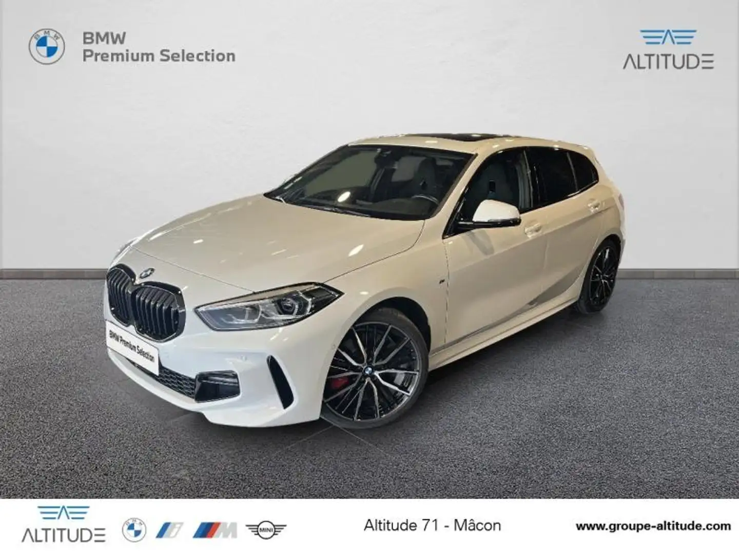 BMW 118 118dA 150ch M Sport 8cv Blanc - 1