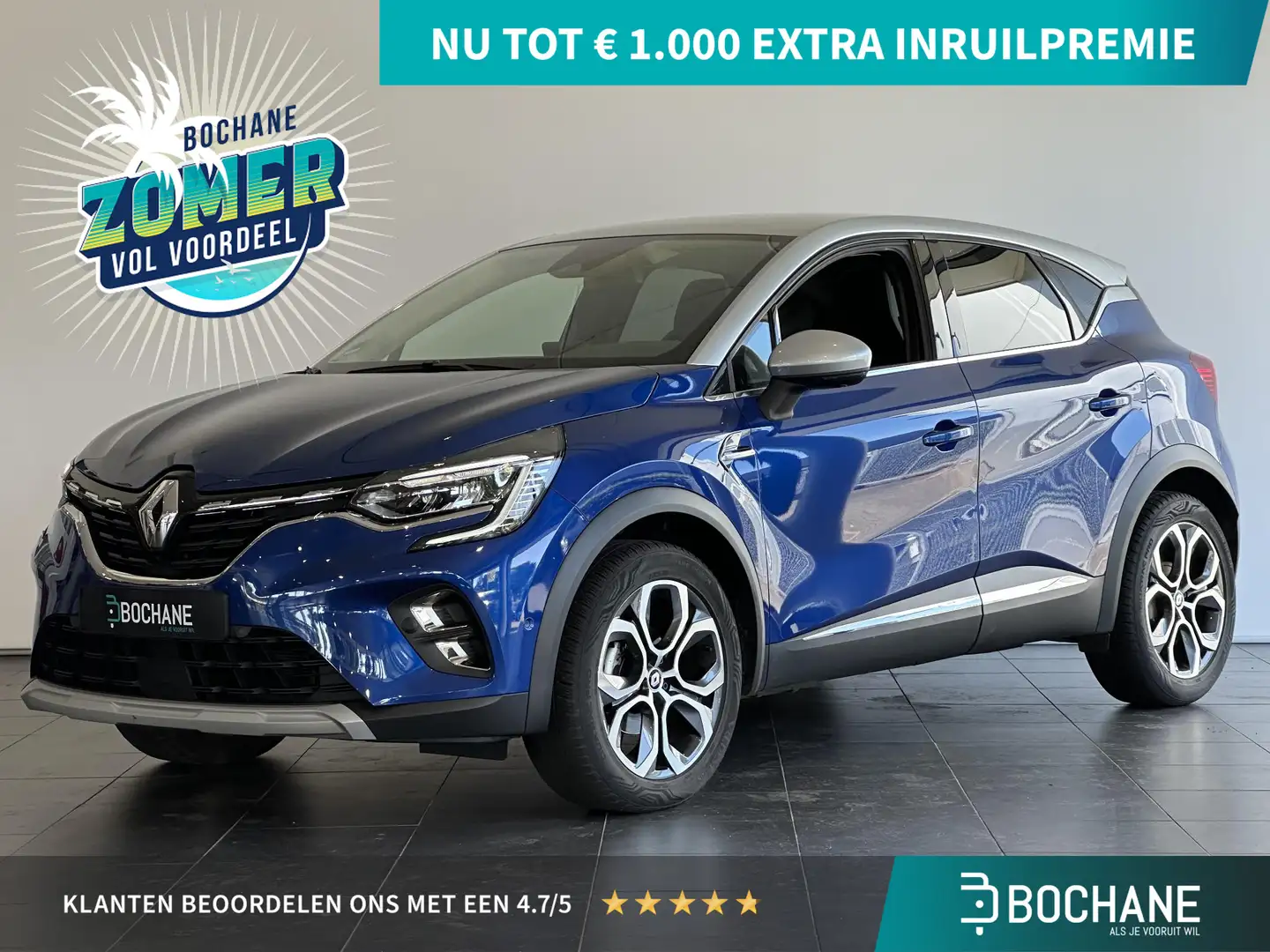 Renault Captur 1.0 TCe 90 techno RONDOM ZICHT CAMERA | NAVIGATIE Blauw - 1