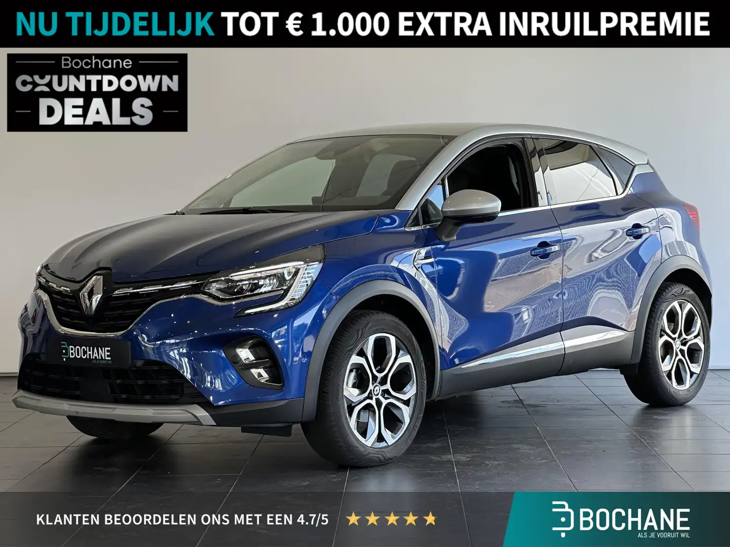 Renault Captur 1.0 TCe 90 techno RONDOM ZICHT CAMERA | NAVIGATIE Blauw - 1