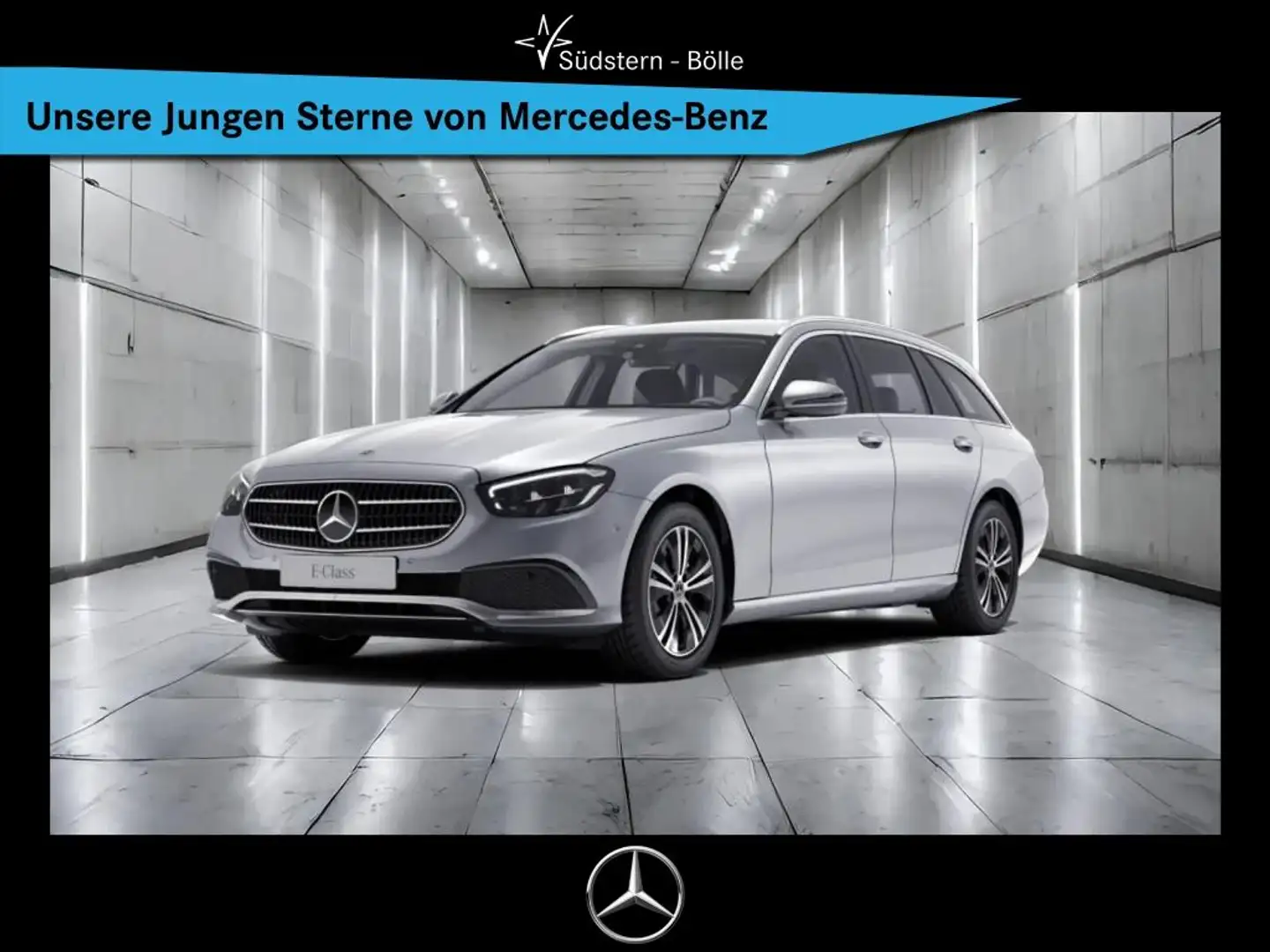 Mercedes-Benz E 220 d T +AVANTGARDE+SHZ+NAVI+AMBIENTE+AHK+MBUX Argent - 1