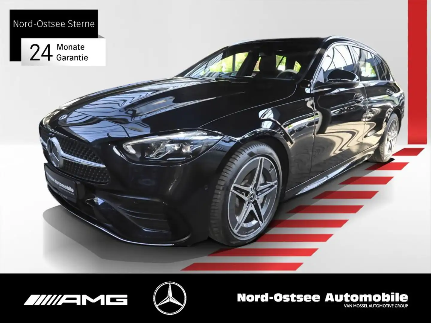 Mercedes-Benz C 200 T AMG KAMERA LED DISTR. KEYLESS MBUX KLIMA Noir - 1