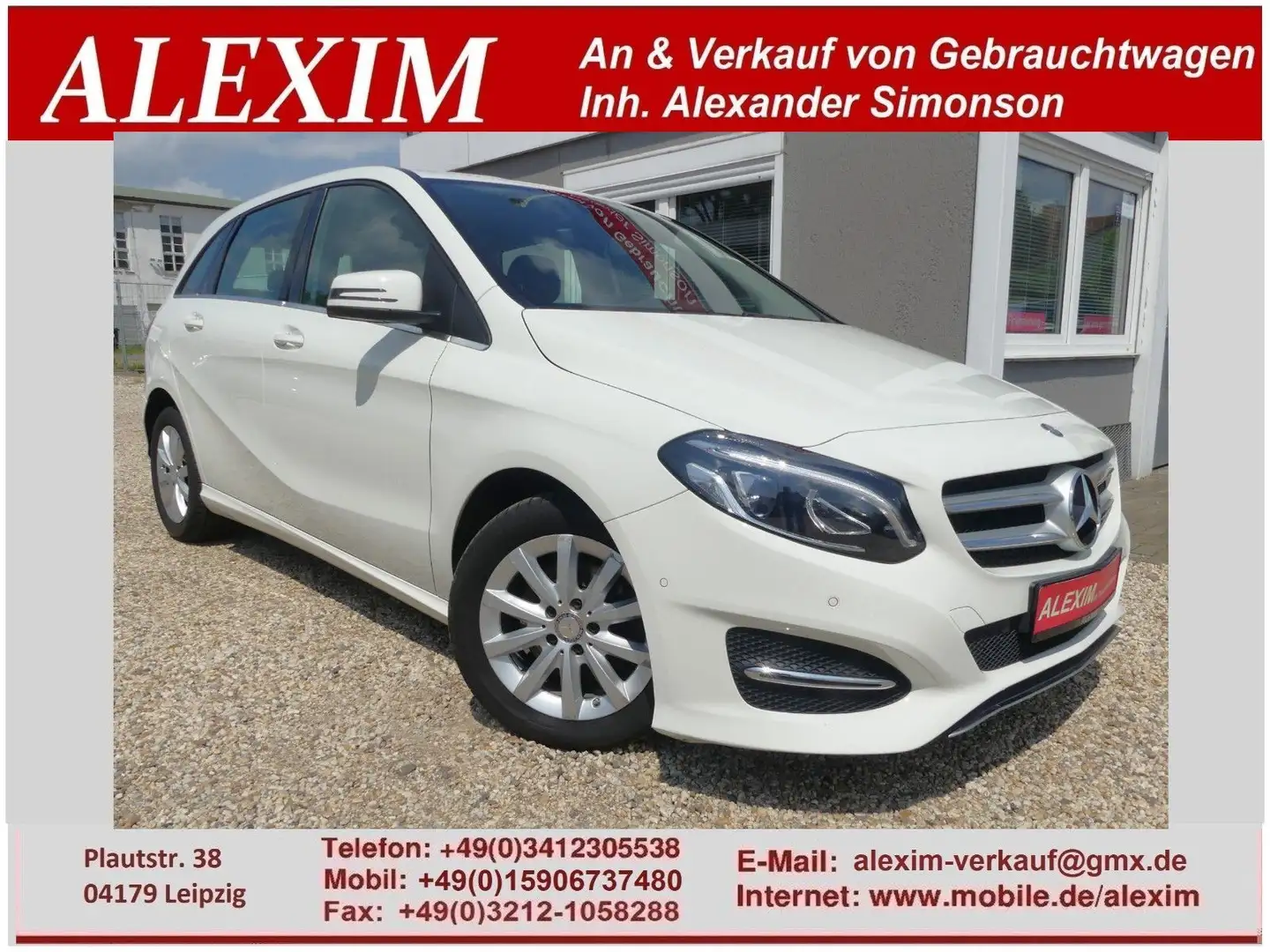 Mercedes-Benz B 180 /Klima/Navi/AHK/Bluetooth/USB Weiß - 1