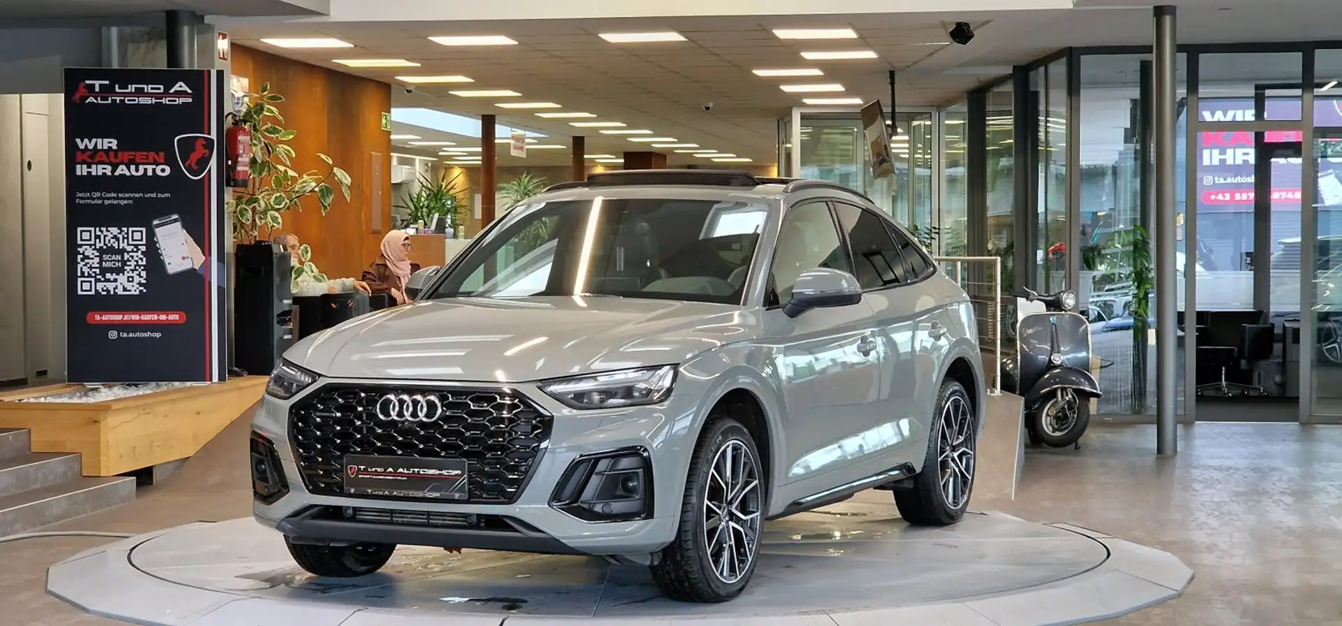 Audi Q5 50 TFSIe quattro 3xS-Line 1-Hand S-Tronic *AHK*Pan Grau - 1