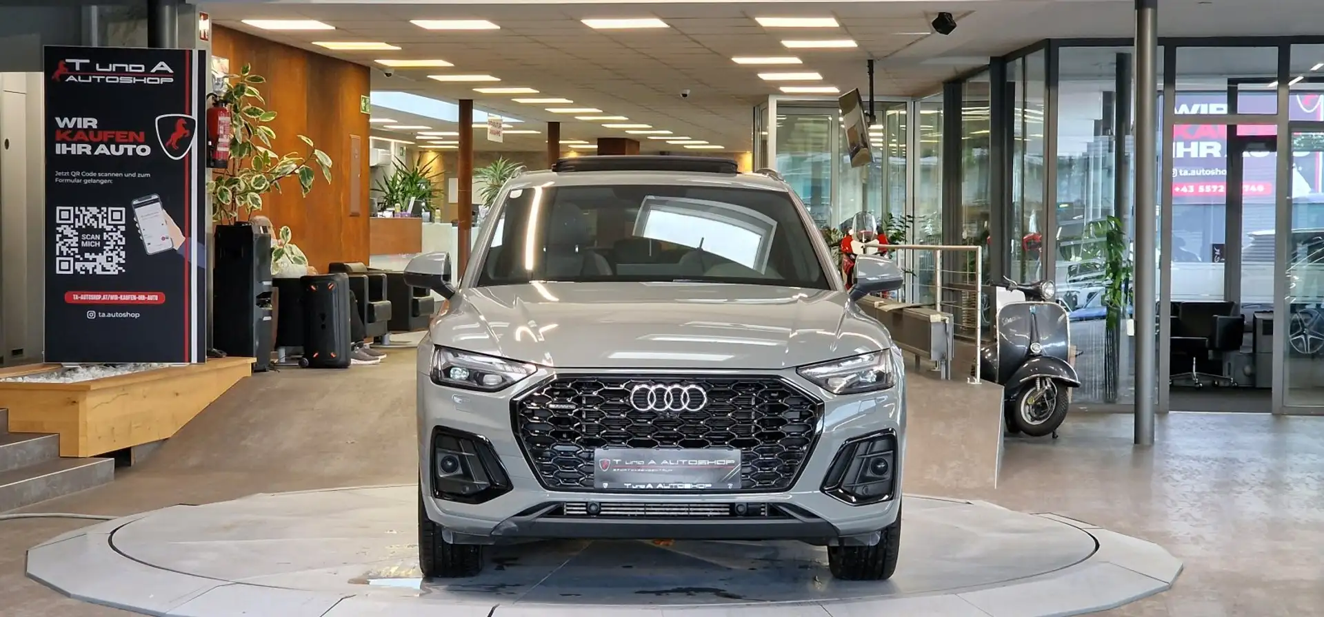 Audi Q5 50 TFSIe quattro 3xS-Line 1-Hand S-Tronic *AHK*Pan Grau - 2