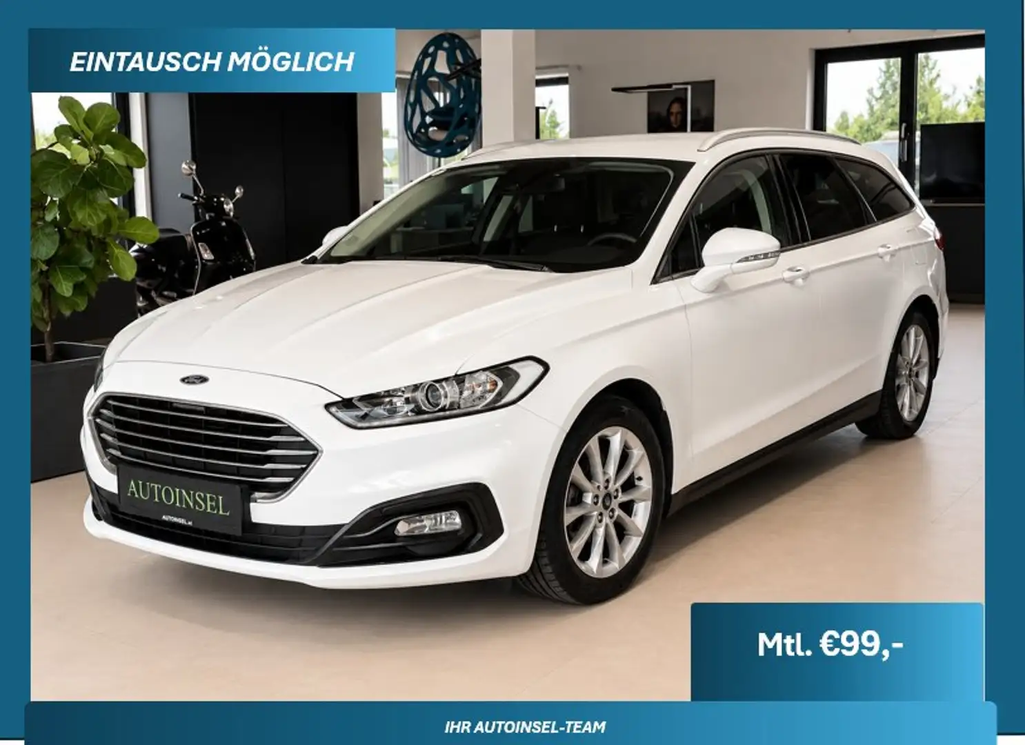 Ford Mondeo Zahnriemen Neu Navi PDC 1.Besitz Weiß - 1