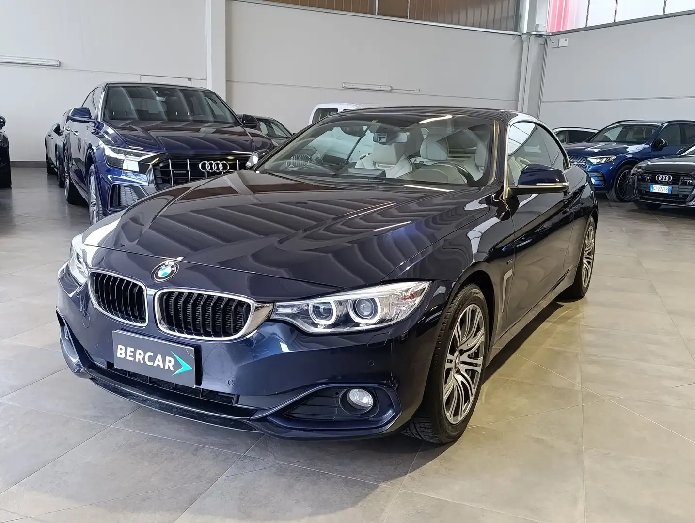 BMW 420 420d Cabrio Sport Bleu - 1