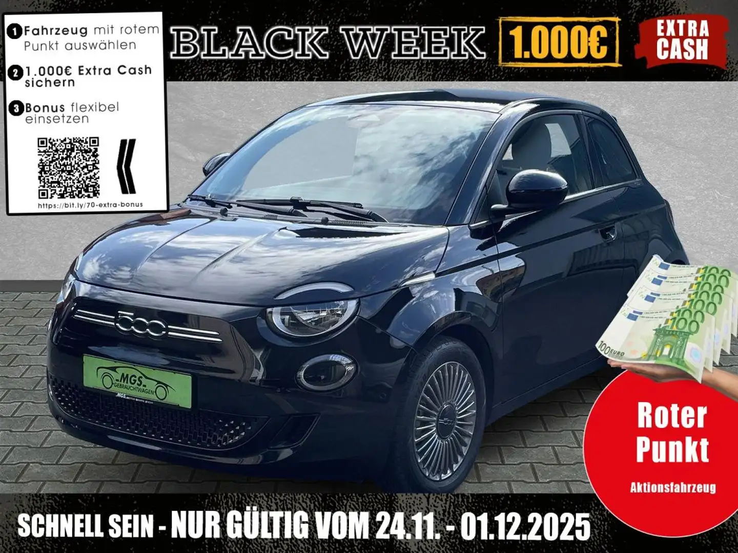 Fiat 500e Icon DAB #BT #ANDROID #NAVI Schwarz - 1