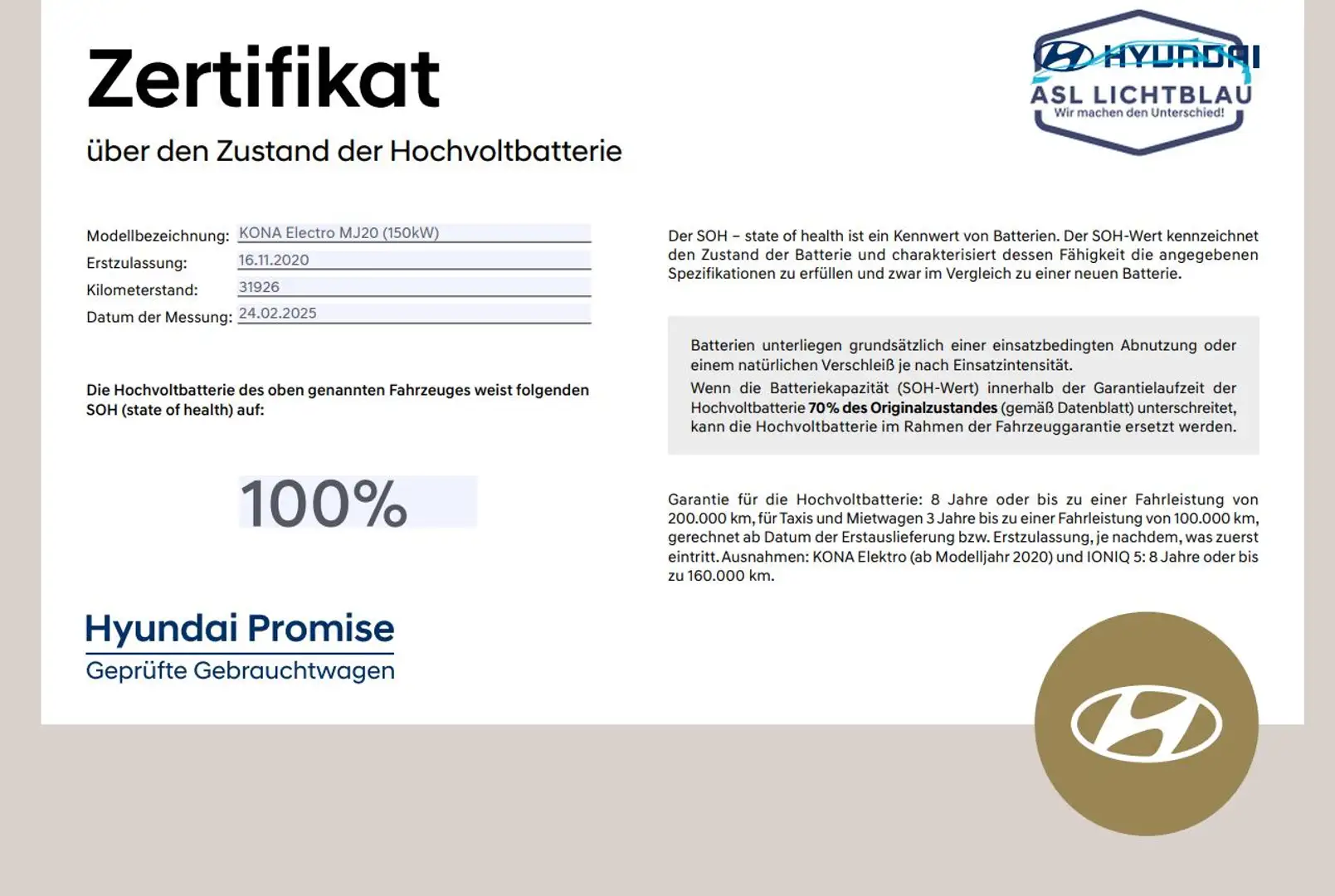 Hyundai KONA Electro MJ20 (150kW) TREND inkl. Navigationspak... Grau - 2