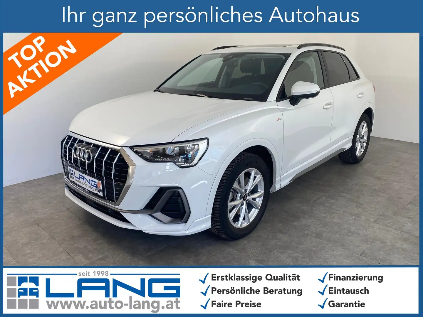 Audi Q3 40 2.0 TFSI quattro S Line PANORAMA*LED*NAVI 14... Weiß - 1