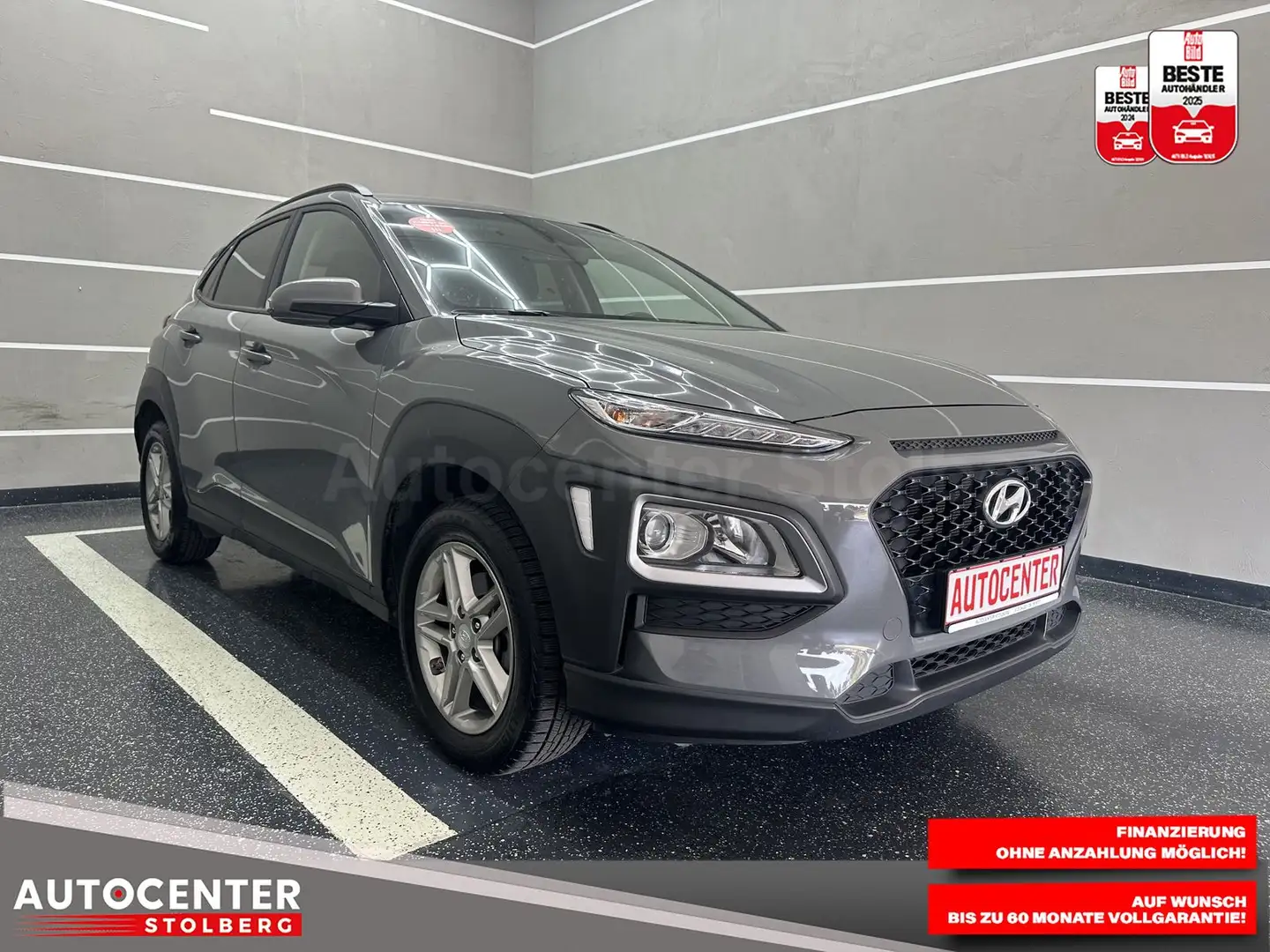 Hyundai KONA Pure 2WD " 1 HAND-WENIG KM-NAVI-MULTI-ALU" Grey - 2