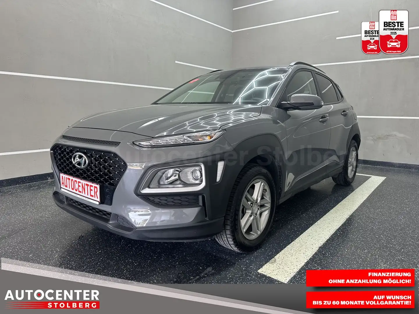 Hyundai KONA Pure 2WD " 1 HAND-WENIG KM-NAVI-MULTI-ALU" Grey - 1