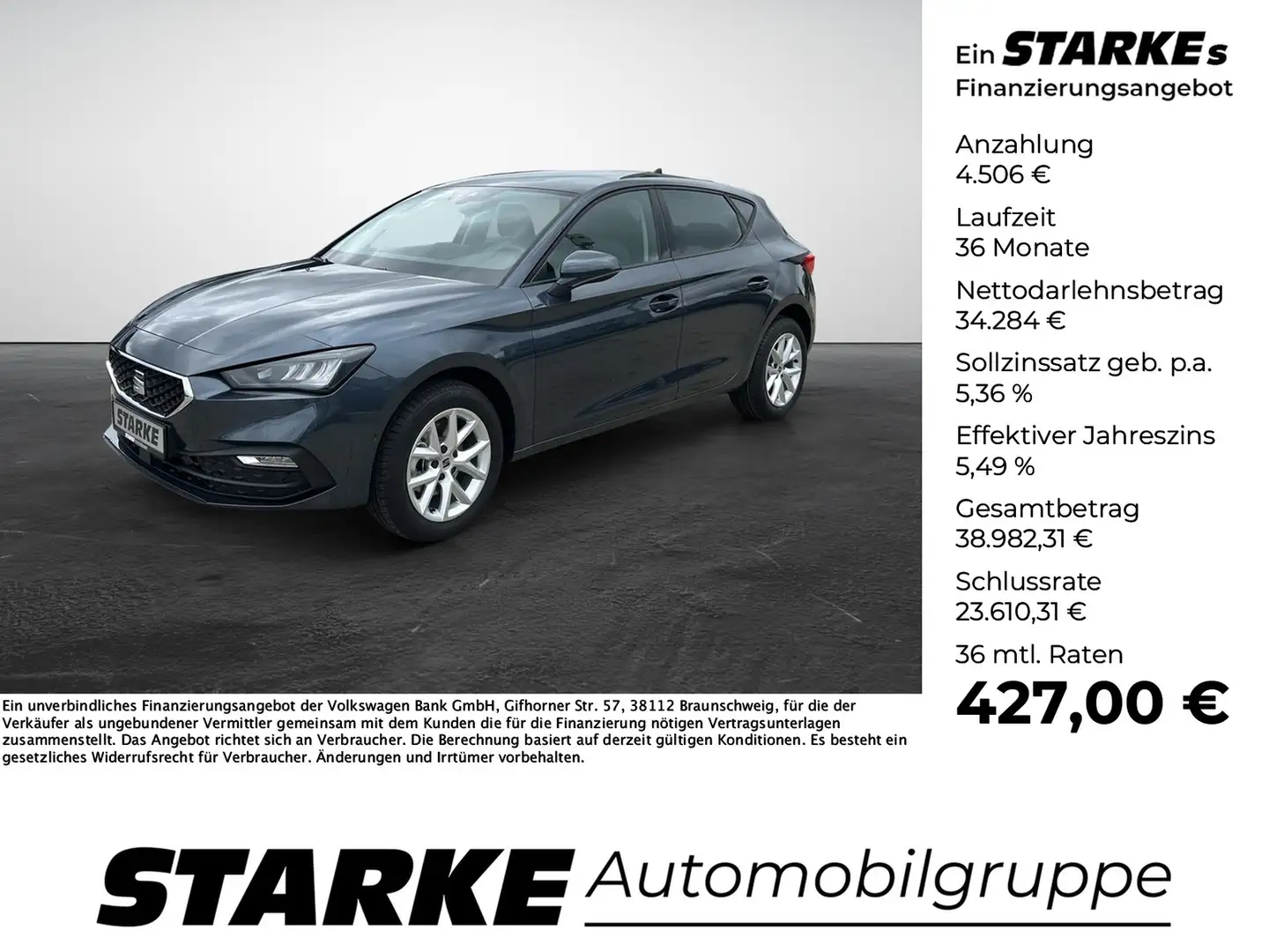 SEAT Leon 1.5 eTSI DSG Road Edition Grijs - 1