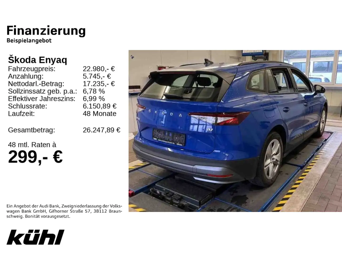 Skoda Enyaq iV 50 LED/Kamera/Navi Blau - 2