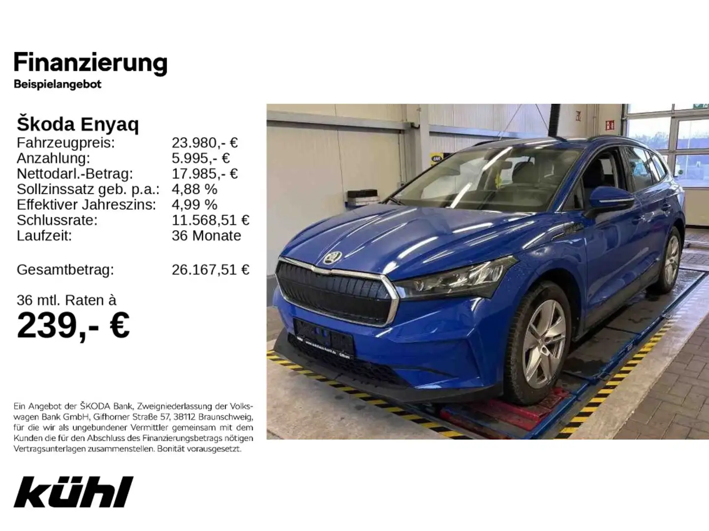 Skoda Enyaq iV 50 LED/Kamera/Navi Albastru - 1