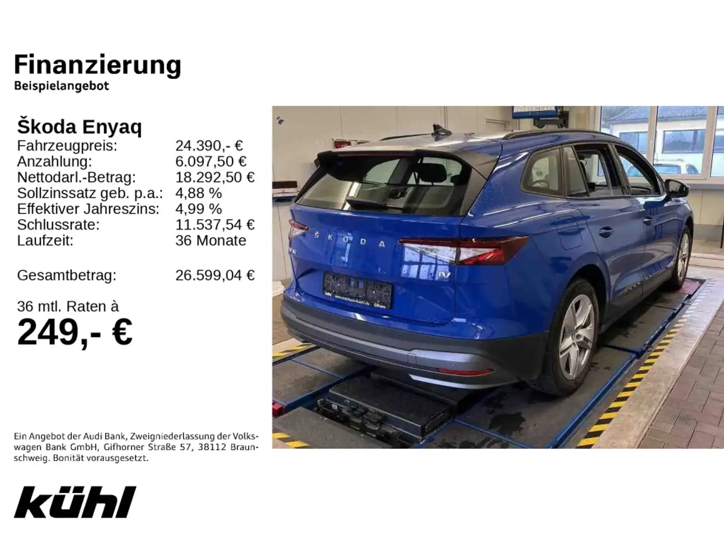 Skoda Enyaq iV LED/Kamera/Navi Blau - 2