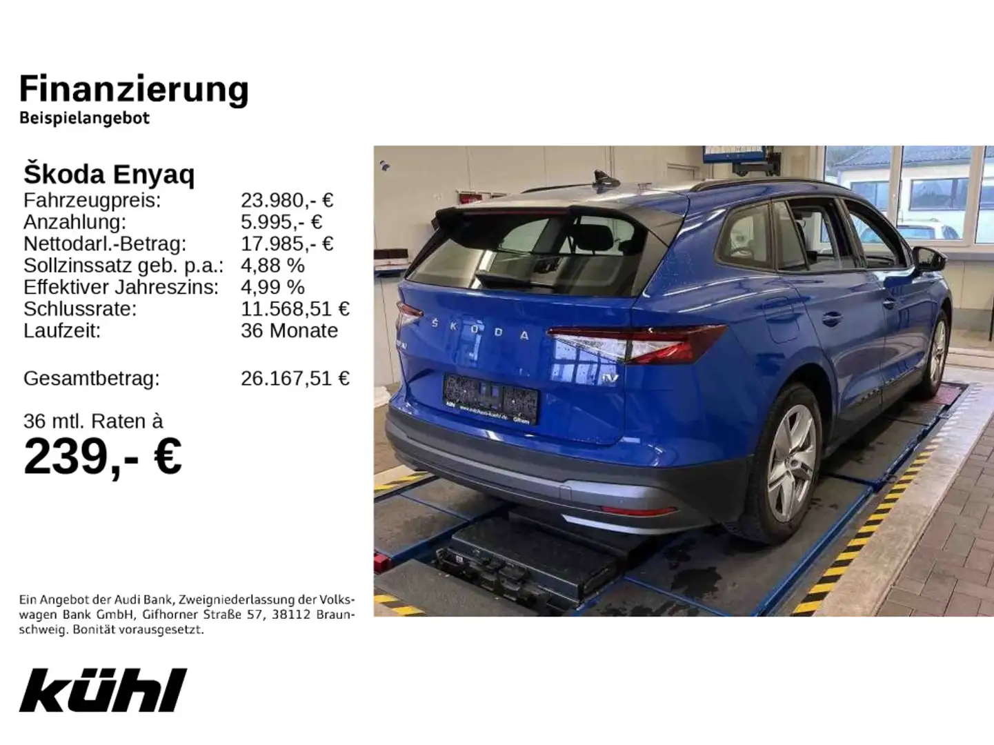 Skoda Enyaq iV 50 LED/Kamera/Navi Albastru - 2