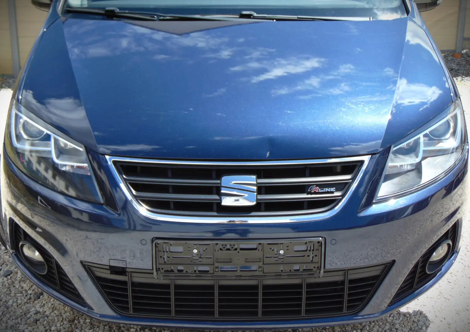 SEAT Alhambra 2.0 TDI DSG FR-Line |7Sitze|R-Kam|Pano|Keyless-Go| Blau - 2