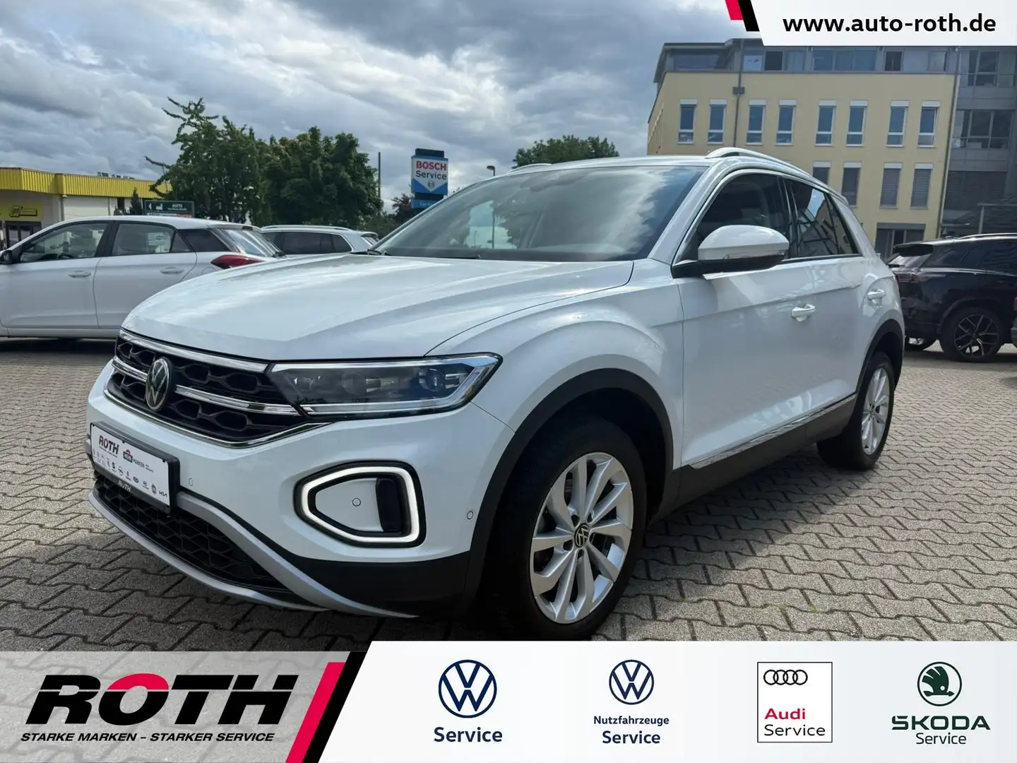 Volkswagen T-Roc 1.0 TSI Style *Navi*LED*PDC*ACC*GJR* Weiß - 1