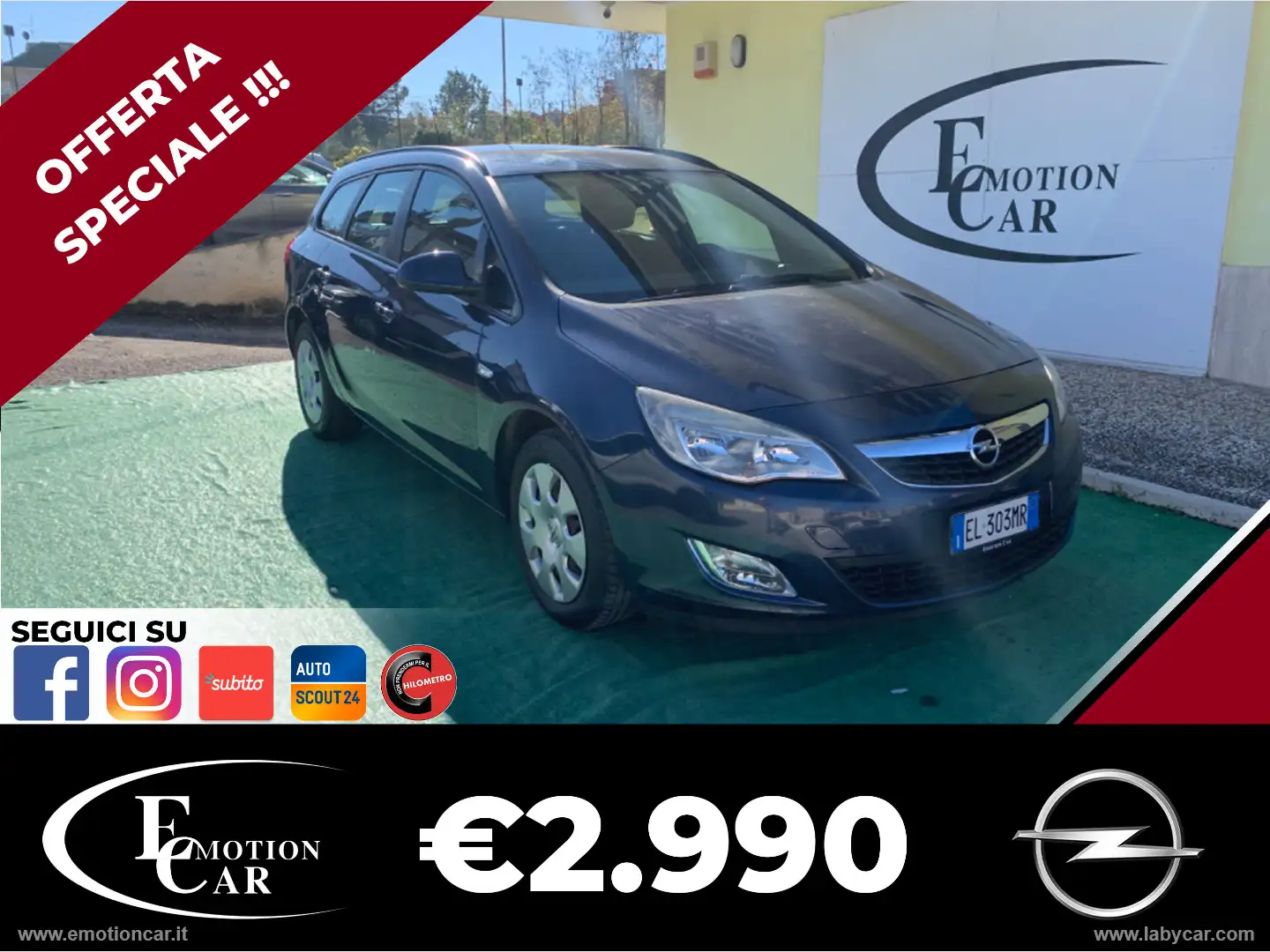 Opel Astra 1.7 CDTI 110 CV ST Cosmo - 2012 Azul - 1