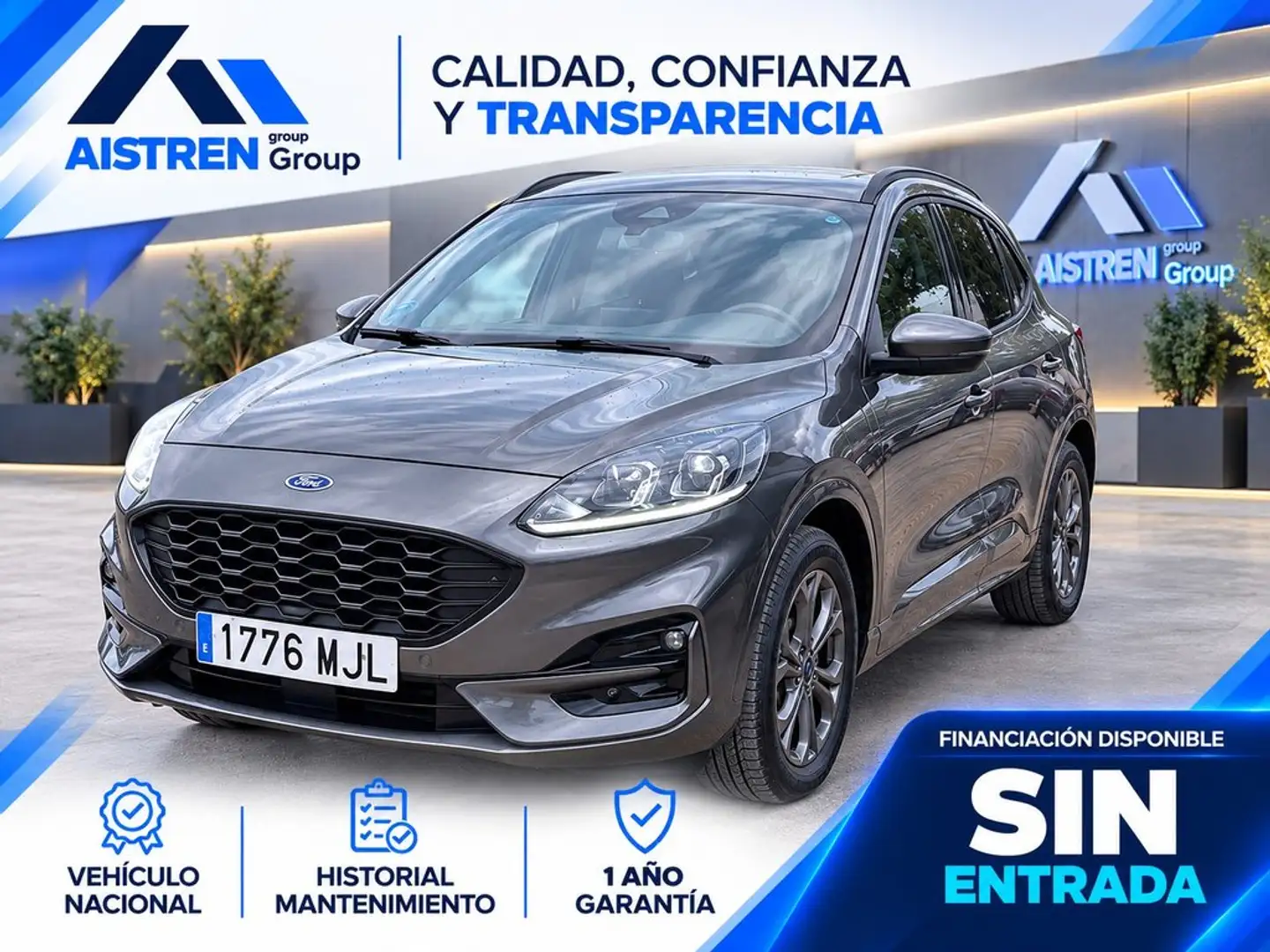 Ford Kuga 2.5 Duratec PHEV ST-Line 4x2 Gris - 1