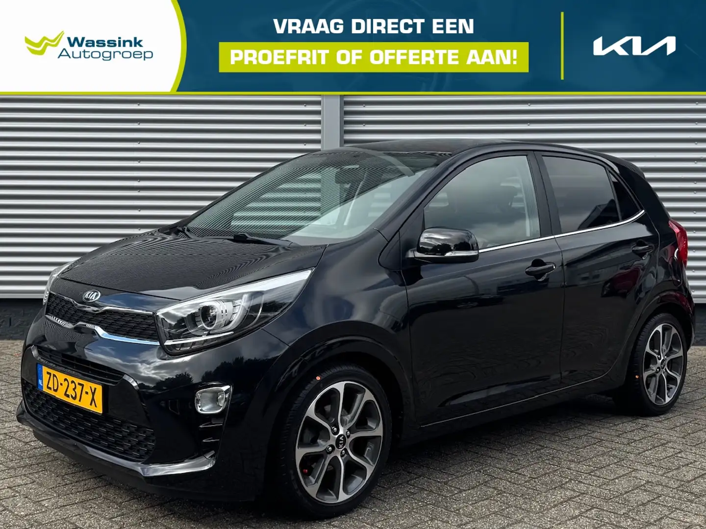 Kia Picanto 1.0 MPi 67pk 4-zits Design Edition | Climate Contr Zwart - 1