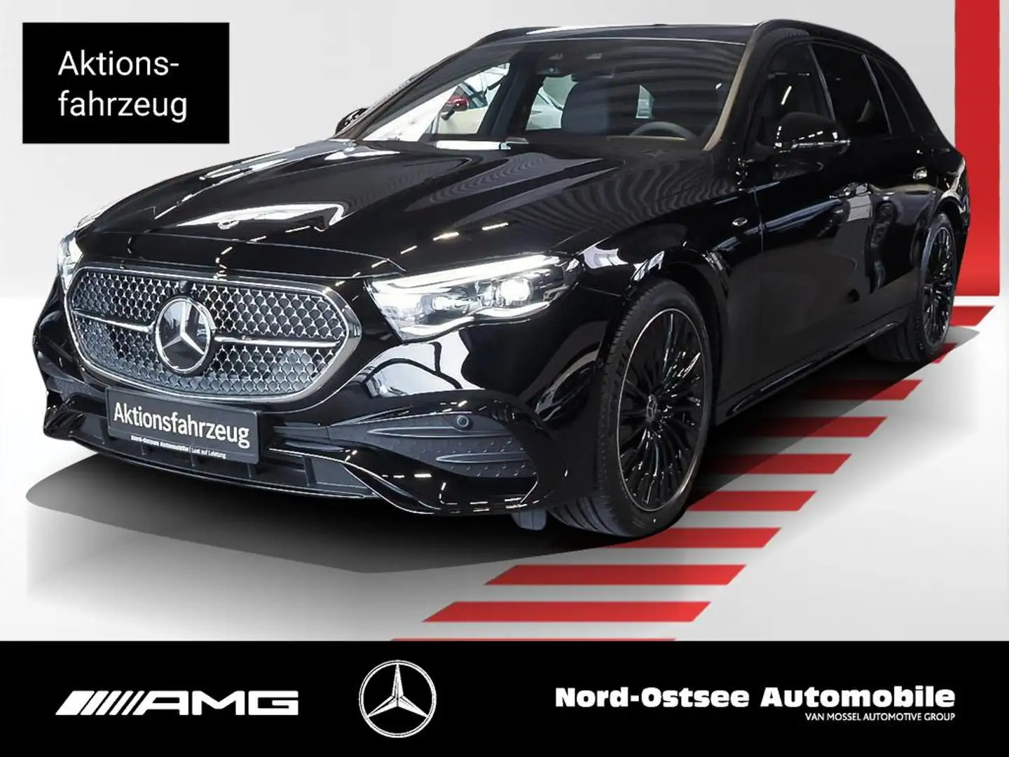 Mercedes-Benz E 300 de T AMG NIGHT PANO AHK 4D-SOUND 20-ZOLL Nero - 1