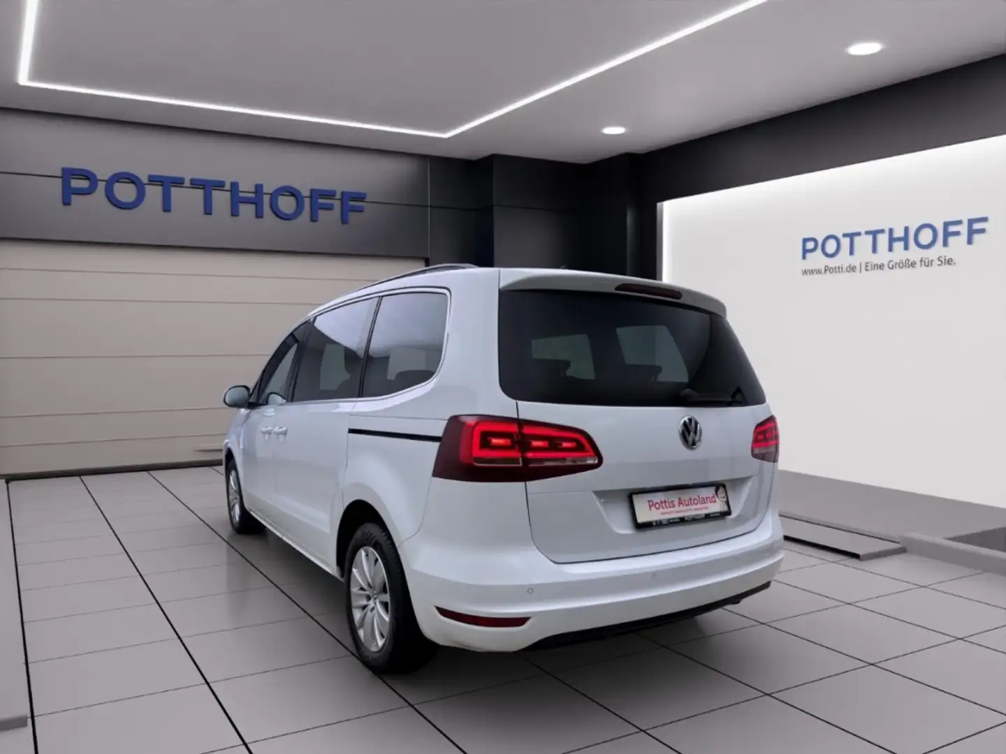 Volkswagen Sharan 2.0 TDI COMFORTLINE NAVI AHK SITZHZG PDC Weiß - 2