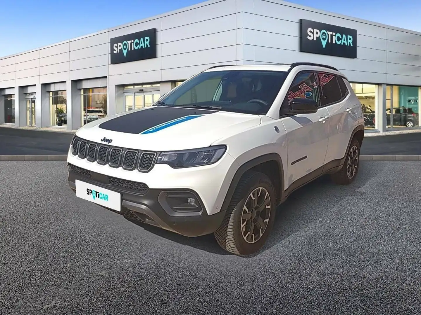 Jeep Compass 4Xe 1.3 PHEV 177kW  AT AWD Trailhawk Blanc - 1