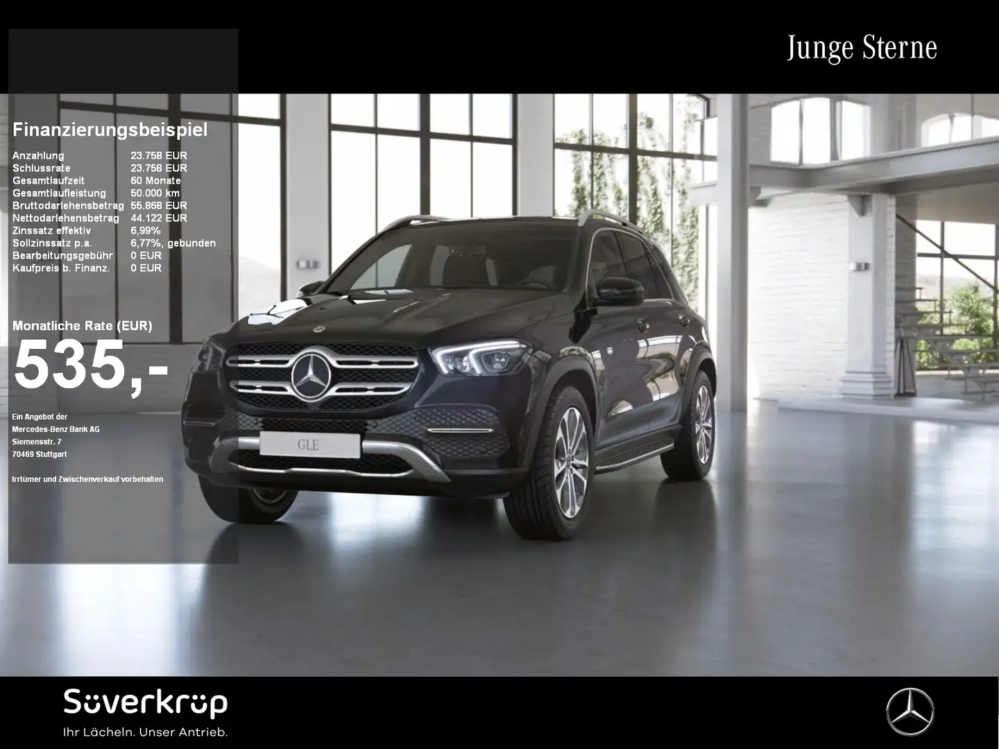 Mercedes-Benz GLE 400 d 4M PANO KAMERA WIDE PDC SHZ SPUR Schwarz - 1