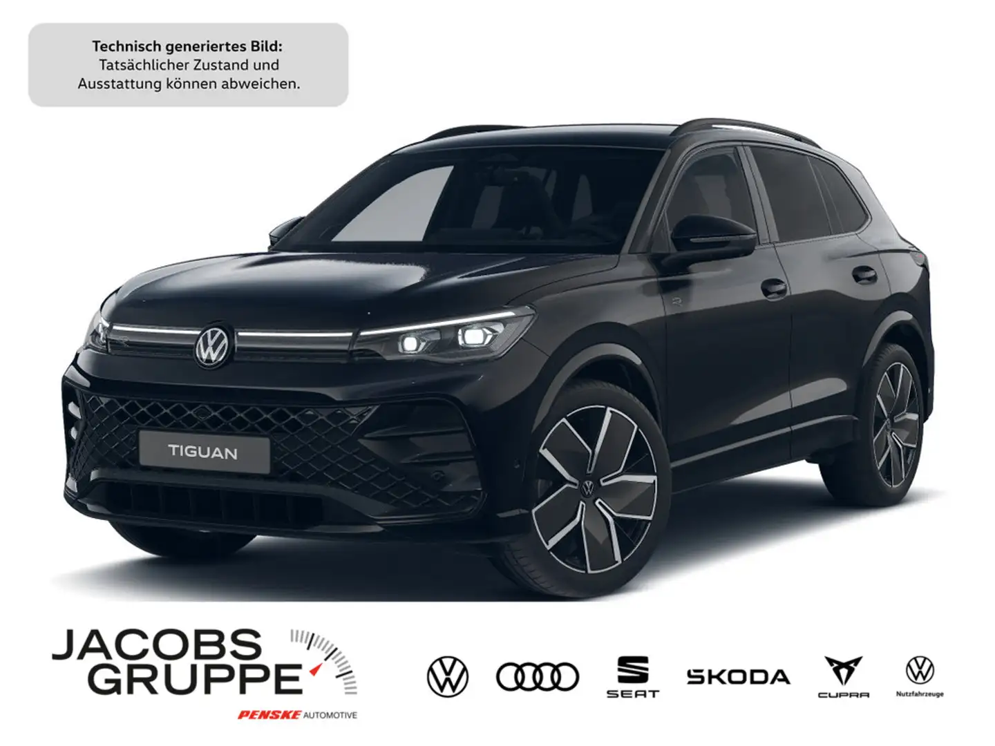 Volkswagen Tiguan R Line 2,0TDI 4Motion AHK,IQ Light,Har Schwarz - 1