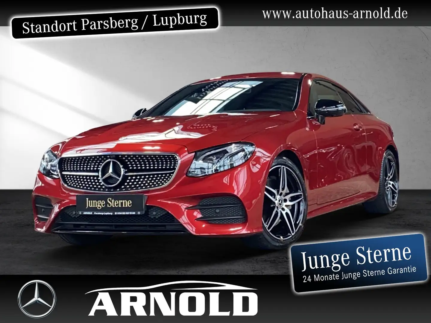 Mercedes-Benz E 220 E 220 d Coupe AMG Line Night 360° Spur-P LED DAB Red - 1