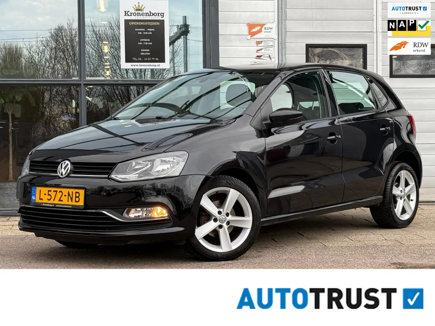 Volkswagen Polo 1.2 TSI Highline Zwart - 1