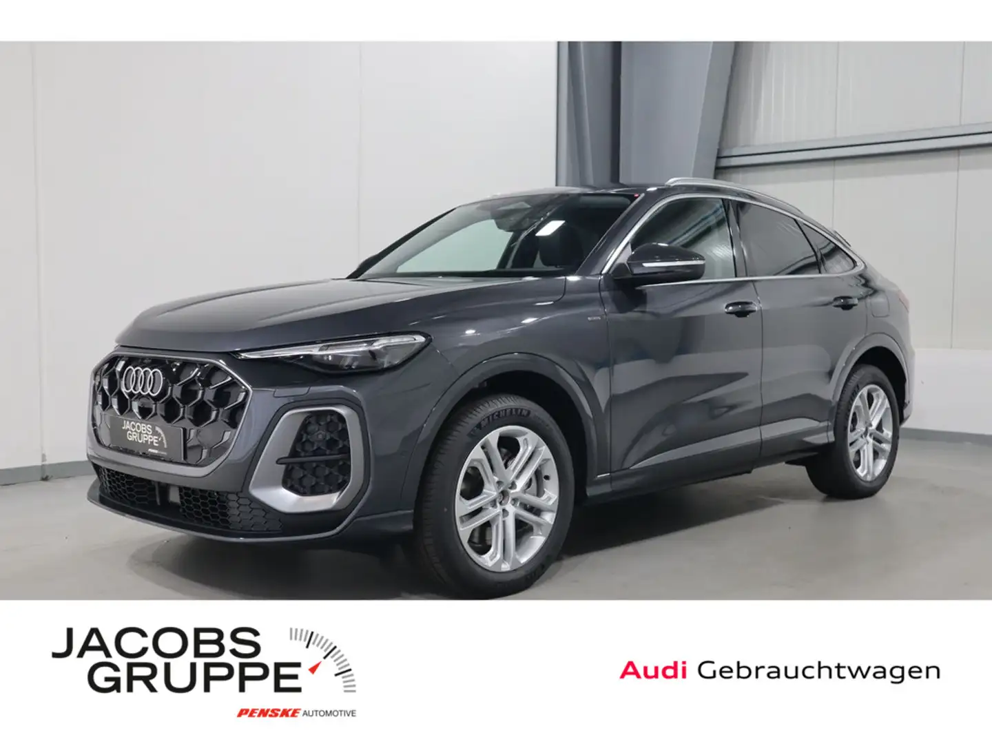 Audi Q5 Sportback e-hybrid quattro 220 k AHK/S Line/Tech plus/Phone box/Vol Grau - 1